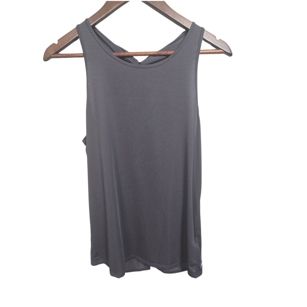 Fabletics Cashel Open Back Tank Top Charcoal Grey Athletic Size Small NWT